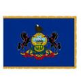 Indoor Pennsylvania State Flag with Fringe