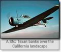 :: A SNJ Texan banks over the California landscape ::