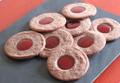 Chocolate Shortbread Cookies with Cherry Filling
