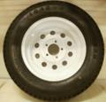 Load Star/Vail 205-75-D15 C Class Tire And 5 Hole Wheel Assembly - Single - White Painted Finish