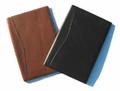 legal pad holders in black and brown leather