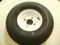 Load Star 5.70-8 C Class Tire And 4 Hole Wheel Assembly - Single - White Painted Finish
