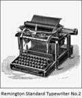 Remington Standard Typewriter No.2