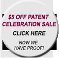 $15 off Patent Celebration Sale!
