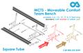 MCTS | Moveable Comfort Team Bench | Square Tube