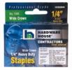 HARDWARE HOUSE - HAND TOOLS - 36-0255 1000PK 1/4IN. STAPLE