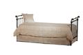 Iron and Brass Sleigh Daybed
