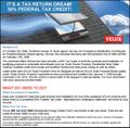 Velux solarpowered tax rebate