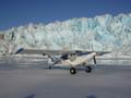 MOUNTAIN GOAT STOL  aircraft on Kinick Glacier, Alaska.