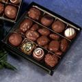 8 chocolate truffle box with chocolate pecans