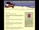Website Snapshot of Four Seasons Coffee Roasting