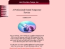 Website Snapshot of AA Dental Staffing