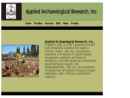 Website Snapshot of APPLIED ARCHAEOLOGICAL RESEARCH, INC.