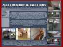Website Snapshot of Accent Stair & Specialties