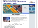 Website Snapshot of Advanced Circuitry International