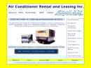 Website Snapshot of Air Conditioner Rental