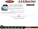 Website Snapshot of A & E Race Cars