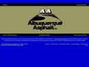 Website Snapshot of ALBUQUERQUE ASPHALT, INC