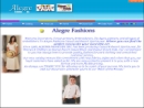Website Snapshot of Alegre Fashions Inc