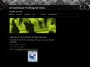 Website Snapshot of All American Printing Services