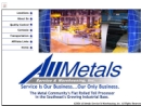 Website Snapshot of All Metals Service & Warehousing, Inc.