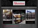 Website Snapshot of Alumina Railing Products