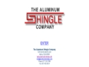 Website Snapshot of Aluminum Shingle Co., The