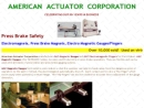 Website Snapshot of American Actuator Corp.