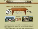 Website Snapshot of Antique Tables Made Daily