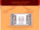 Website Snapshot of A Quality Printer