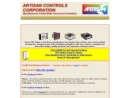 Website Snapshot of Artisan Controls Corporation