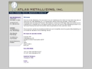 Website Snapshot of Atlas Metallizing, Inc.