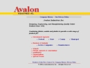 Website Snapshot of AVALON INDUSTRIES INC