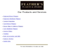 Website Snapshot of Feather's Plaques & Awards