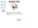 Website Snapshot of Bama Ice Co.