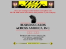 Website Snapshot of Business Cards Across America