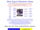 Website Snapshot of Bird Dog News
