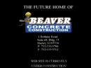 Website Snapshot of BEAVER CONCRETE CONSTRUCTION CO INC