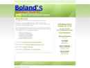 Website Snapshot of BOLAND''S EXCAVATING & TOPSOIL INC