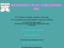 Website Snapshot of Broadway Play Publishing, Inc.