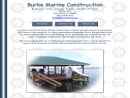 Website Snapshot of Burke Marine Construction