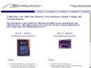 Website Snapshot of Calibrators, Inc.