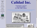 Website Snapshot of Calidad, Inc.