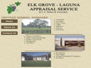 Website Snapshot of ELK GROVE- LAGUNA APPRAISSAL SERVICE