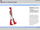 Website Snapshot of Center For Orthotics Design