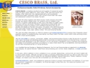 Website Snapshot of Cesco Brass Ltd.
