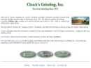 Website Snapshot of Chuck's Grinding, Inc.