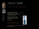 Website Snapshot of Church & Maple Glass Studio