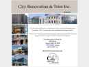 Website Snapshot of CITY RENOVATION AND TRIM, INC.