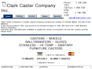 Website Snapshot of Clark Caster Co.
